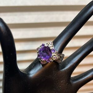 Gems EnVogue II Amethyst & Pink Sapphire Ring